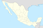 Portillo på en karta över Mexiko