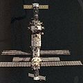 Mir space station with Soyuz TM-20