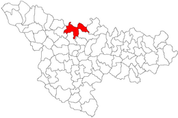 Orțișoara – Mappa