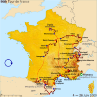 2009 Tour de France rotası