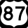 U.S. Highway 87 Bypass marker