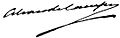 Alvaro de Campos signature.