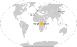 Impero coloniale belga - Localizzazione