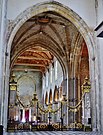 Notre-Dame in Calais, Vierung gotisches Stern­gewölbe, Schiffe Holztonnen