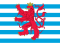 Lüksemburg Dükalığı (1242-1443) bayrağı vre mavi rengin tonu günümüz bayrağına ilham vermiştir