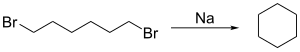 Synthese van cyclohexaan volgens Perkin