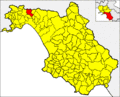 Collocatio finium Municipii in Provincia Salernitana.