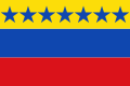 Vlajka Spojených států venezuelských (1859) Poměr stran: 2:3