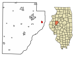 Location of Banner in Fulton County, Illinois.