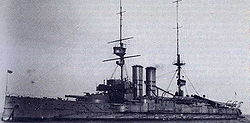 HMS Commonwealth vuosina 1907–1908.