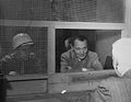 Göring in Nuremberg Prison with his lawyer Otto Stahmer, 1946