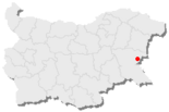 Karte von Bulgarien, Position von Kableschkowo hervorgehoben