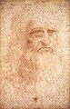 Leonardo da Vinci, Selbstporträt als alter Mann (um 1512)