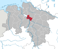 Lokasi Verden di Niedersachsen