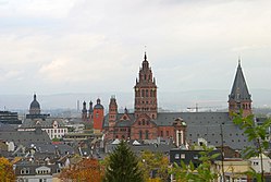 Mainz Old Town View from the citadel (2003)