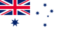 Australian White Ensign, which has a canton consisting of the Union Flag.