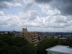 View of Takayama City from Oyama Park