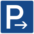 Zeichen 314-20 Parkplatz (Ende)