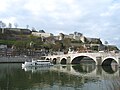 Namur, la Meuse, le pont de Jambes et la citadelle Vauban.