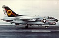 A-7E of VA-25 landing on USS Ranger