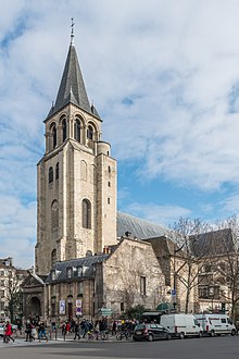 Photographie en couleur de l'extérieur d'une église parisienne.