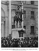 Estatua de Alberto de Sajonia en Dresde