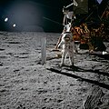Aldrin pri lunárnom module na povrchu Mesiaca