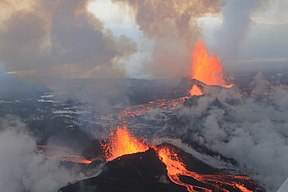 Uitbarsting by Holuhraun, 4 September 2014.