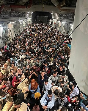 Evacuation flight carries 823 people out of Kabul