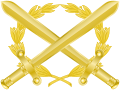 Distintivo dorato per l'encomio solenne per il ruolo direttivo, dirigenti e commissari coordinatori (assimilati agli ufficiali superiori) delle forze di polizia italiane (altra versione).