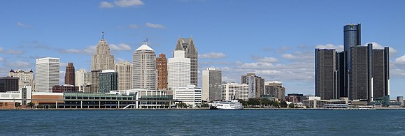 Detroit, kota terbesar di Michigan berdasarkan jumlah penduduk