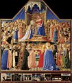 „Mergelės Marijos karūnavimas“ (1434–45, Luvras, Paryžius)