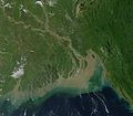 Imatge satellit dau deltà de Ganges