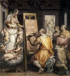 Giorgio Vasari: Svatý Lukáš maluje Pannu