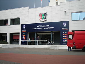 Der VIP-Eingang bei der U-21-Fußball-Europameisterschaft 2007