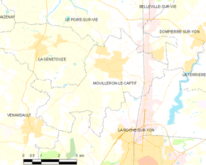 Poziția localității Mouilleron-le-Captif