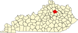 Koartn vo Bourbon County innahoib vo Kentucky