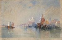 Venice: The Lagoon Looking toward Santa Maria della Salute, 1894, Princeton University Art Museum