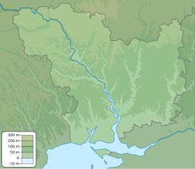 Isla Berezán ubicada en Óblast de Mykolaiv