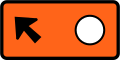 (TW-22) Detour - follow circle symbol (veer left)
