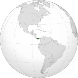 Местоположение на Панама
