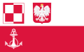 Flaga lotnisk i lądowisk Marynarki Wojennej. Wprowadzona w 1993. (III RP).
