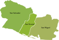 Provincias de la Alcaldía Mayor de San Salvador desde 1725 a 1785