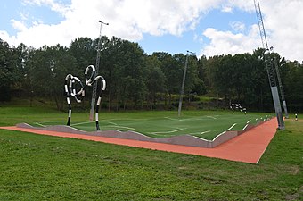 Puckelbollplan i Västerholmsparken.