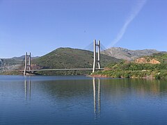 Puente de la AP-66, entre León y Asturias.