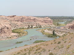 Río San Juan, el curso hídrico más caudaloso de la provincia.