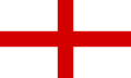 Os cruzados franceses usavam uma cruz vermelha sob fundo branco durante as cruzadas. A bandeira foi confiscada no País de Gales em 1283 e adotada pelos ingleses.