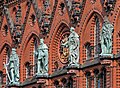 (Groß)-Herzöge in Kupfertreibarbeit von den Bildhauern Ludwig Brunow und Oskar Rassau, Ständehaus Rostock