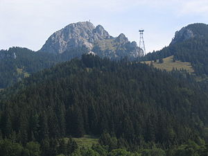 Stützpfeiler der Seilbahn