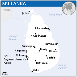 Lokasi Sri Lanka